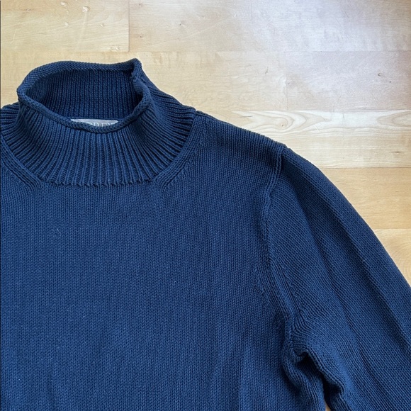 J. Crew Women's Navy rollneck Sweater - Picture 2 of 6